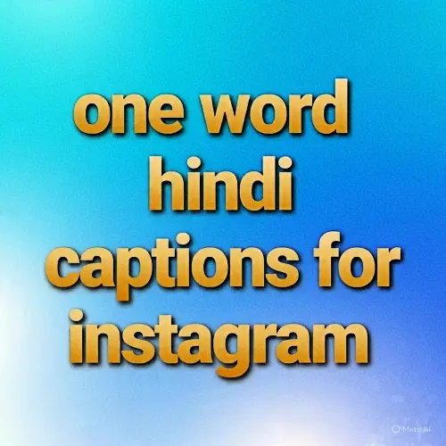 one word hindi captions for instagram